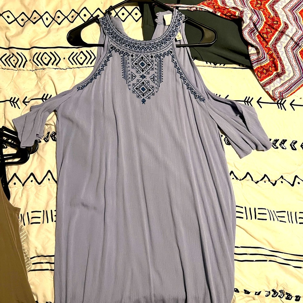 Open shoulder dress